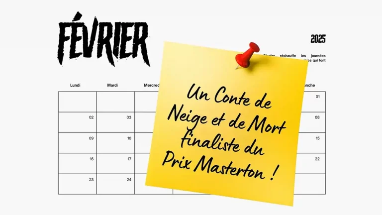 Février 2025 - "Un conte de Neige et de Mort" finaliste du prix Masterton