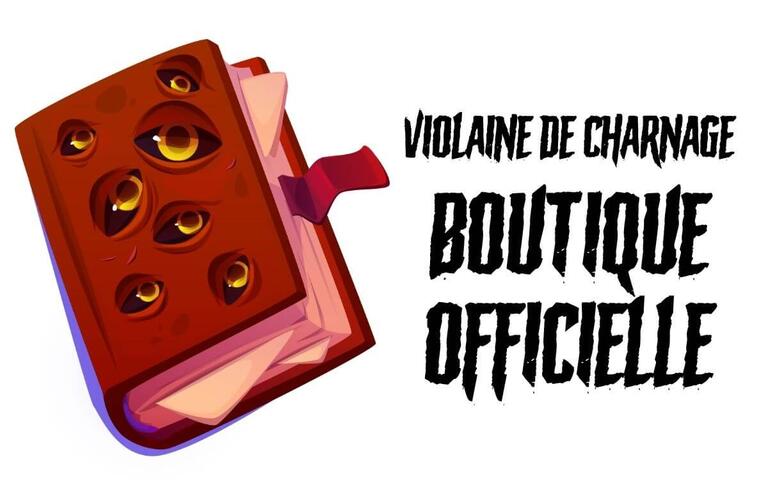 Boutique officielle Violaine De Charnage : des romans d’horreur psychologique, body horror, gore, gothique...