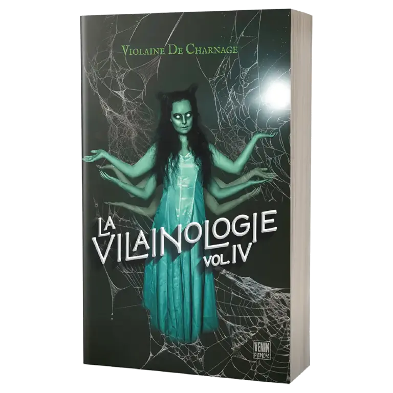 La VILAINOLOGIE IV, ce sont quatre histoires complètes et indépendantes, quatre plongées dans la littérature d’horreur de très mauvais genre.