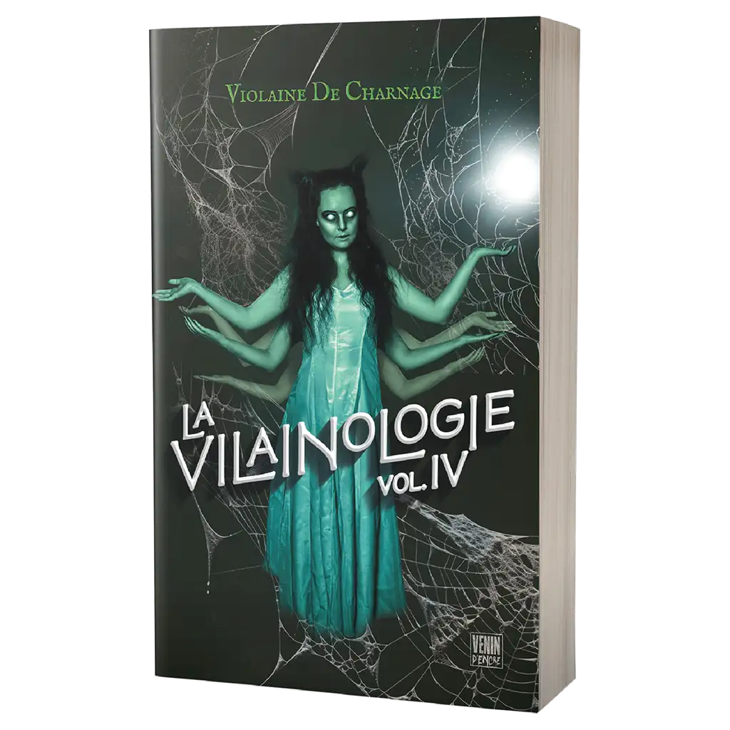 La VILAINOLOGIE IV, ce sont quatre histoires complètes et indépendantes, quatre plongées dans la littérature d’horreur de très mauvais genre.
